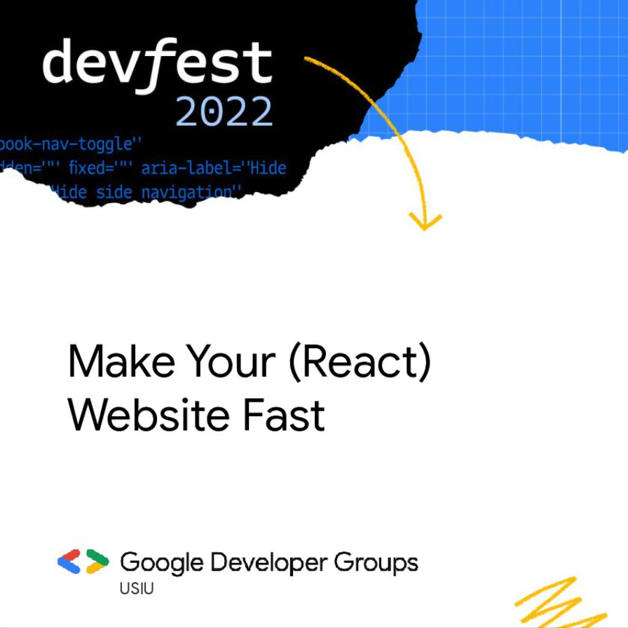 Make Your (React) Website Fast at Google DevFest Nairobi 2022